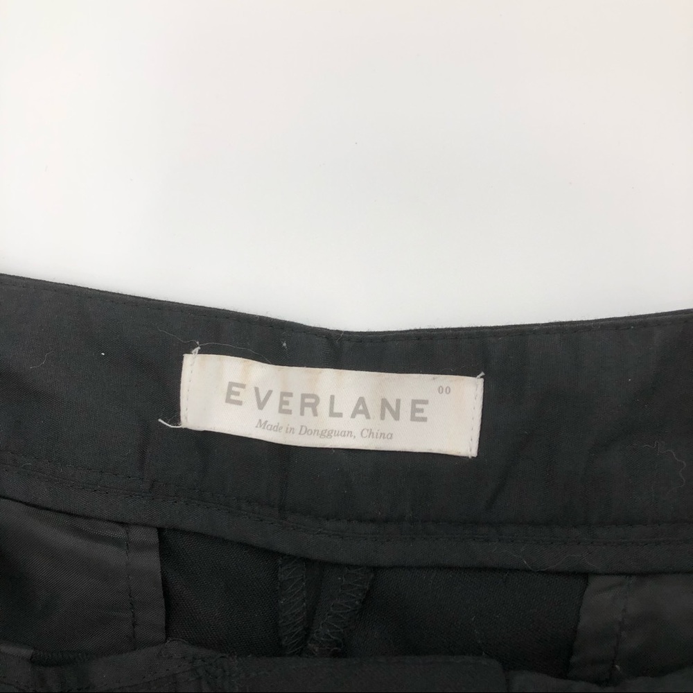 Everlane Black Pleated Pants - Size 00 - Picture 4 of 7